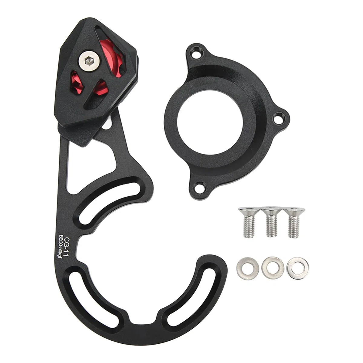 Guida Catena per Bici, Protettore Catena per Bici in Lega di Alluminio, Stabilizzatore per Catene Ultraleggere per Puleggia Bici, Paracatena di Ricambio per Bici da