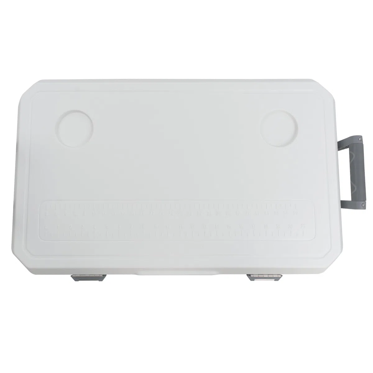 CampFeuer Frigobox bianca da 70 litri con ruote | Frigobox portatile, frigobox isolata con maniglie, frigobox raffreddante mobile, scatola del ghiaccio, mini frigorifero | Thermobox, snackbox