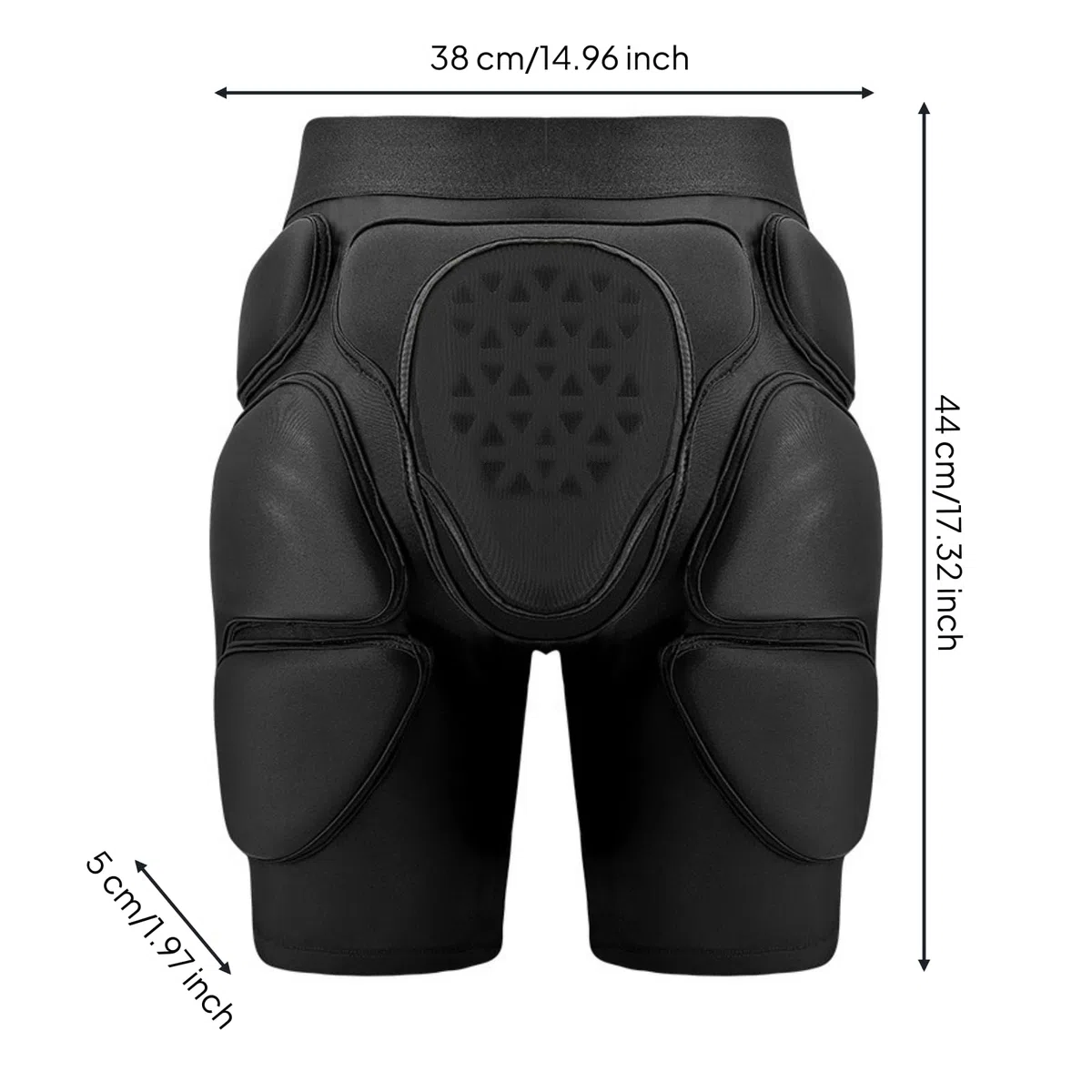 Pantaloncini Protett con Paracolpi Elastico Paraculi da Snowboard Antiurto Pantaloncini con Imbottitura per Pattinatori