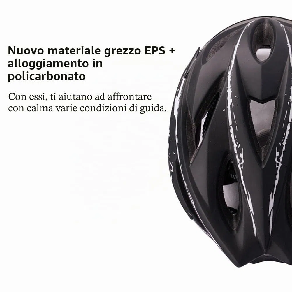 Casco da Casco da Bici Leggero e Traspirante con Visiera Parasole, Misura Regolabile, per Uomini e Donne Adulti, con Visiera Magnetica per Mountain Bike (Blu)