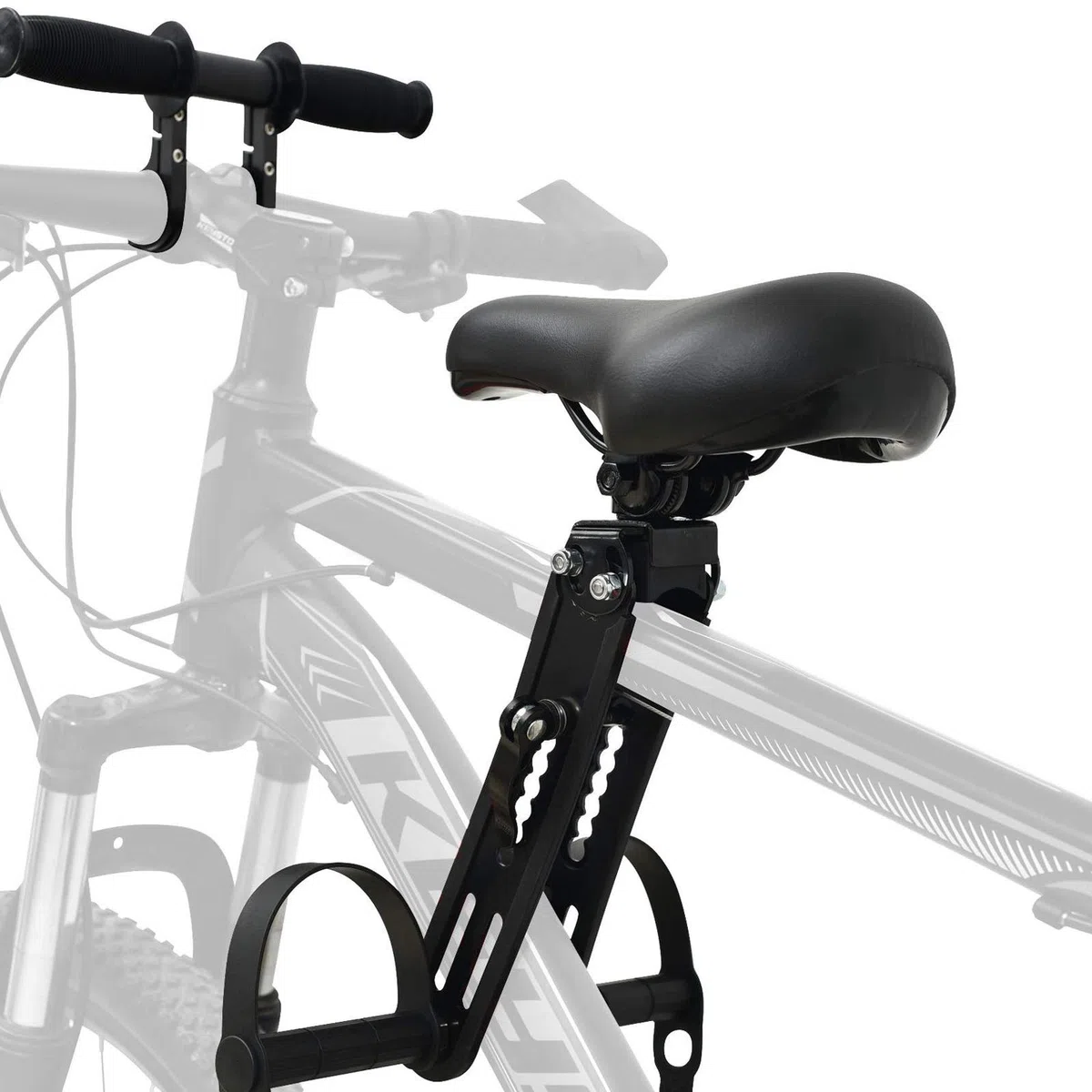 Seggiolino per Bici da Mountain Bike, Rimovibile, per Bambini di 2 – 5 Anni, Compatibile con Tutti Gli Adulti MTB (Sedile e Maniglia)