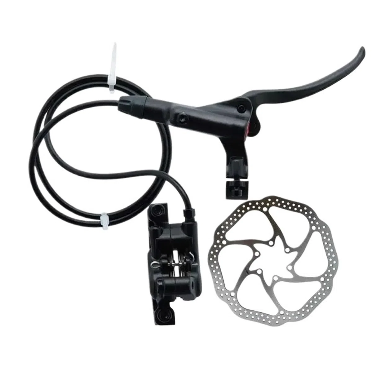 HB-876 Set Freno Idraulico a Disco Pieghevole per Mountain Bike a 4 Pistoni Set Anteriore 800 Posteriore 1450mm Parti per crampi per Biciclette MTB(BRF 800mm-RO 160mm)