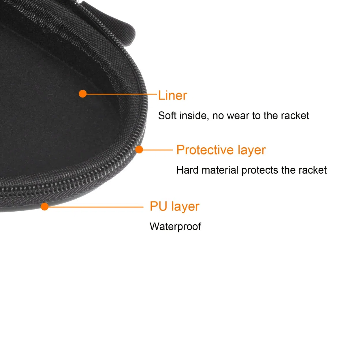 PATIKIL Tavolo Tennis Racchetta Custodia, 2pz Ping Pong Paddle Custodia Dura Copertura Contenitore Borsa Zucca Forma per Sport Accessori, Testurizzato Argento