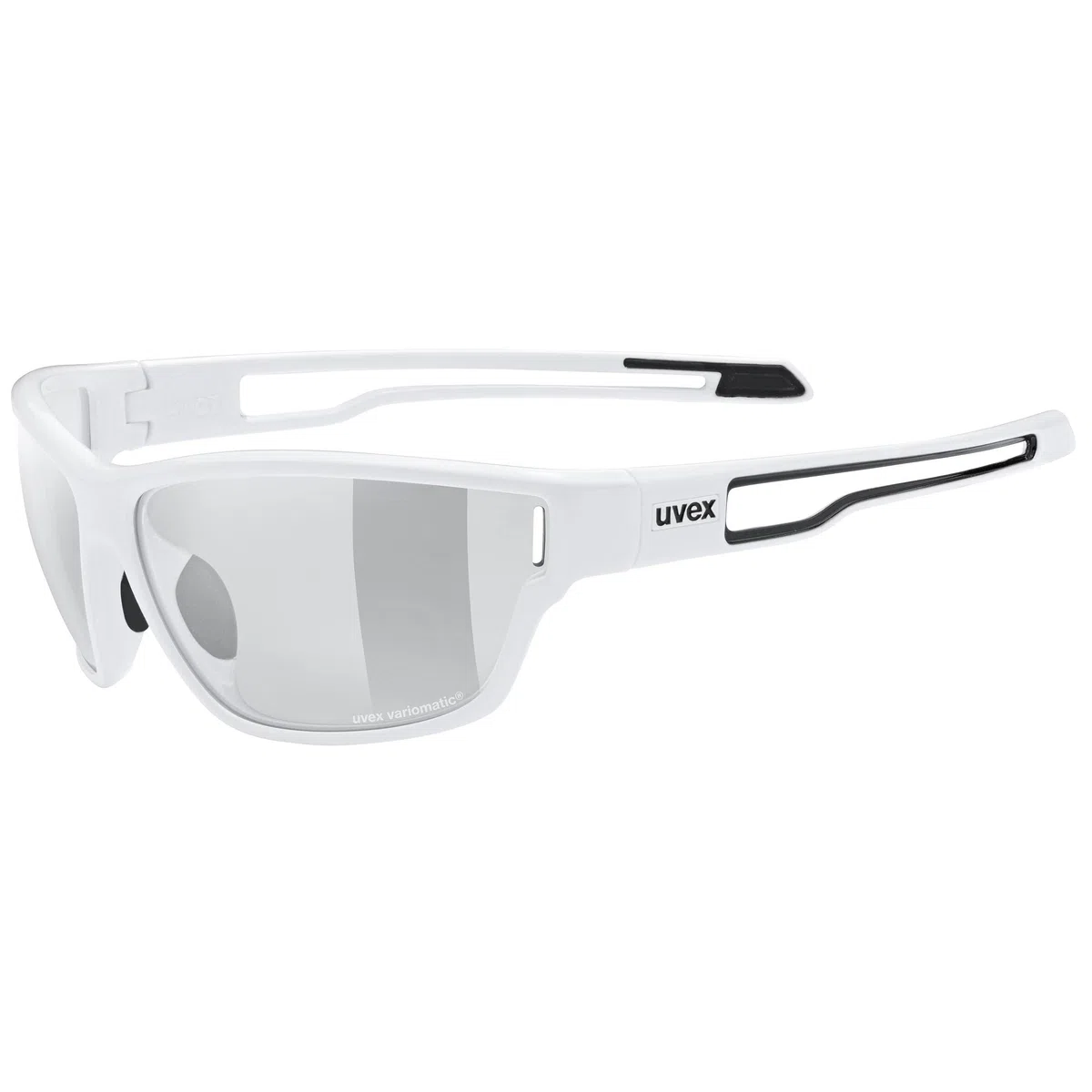 Uvex sportstyle 806 V, occhiali outdoor unisex, fotocromatico, privo di appannamenti, white/smoke, one size