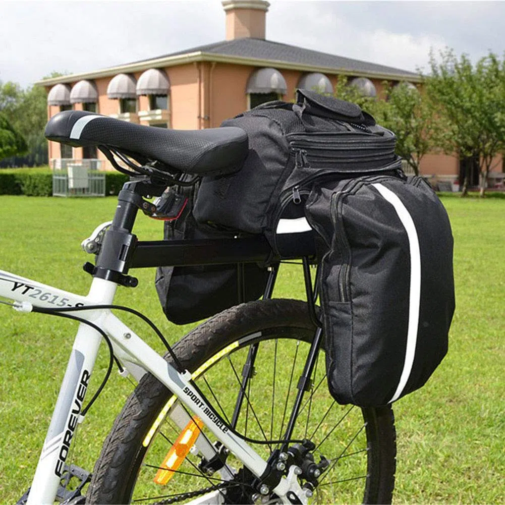 MAIKEHIGH Universale Regolabile Porta Posteriore per Bicicletta Portapacchi Bicicletta Accessori apparecchiature in Bicicletta Supporto footstock Carrier Rack con riflettore