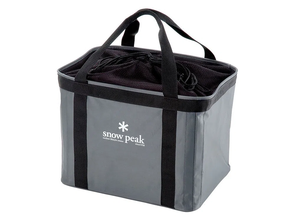 Snow Peak UG-080, Custodia Multiuso, in Nylon, Contenitore per Ingranaggi, Prodotto da Campeggio, progettata in Giappone, Garanzia a Vita Unisex-Adulto, Grigio, 31 x 27 x 38cm
