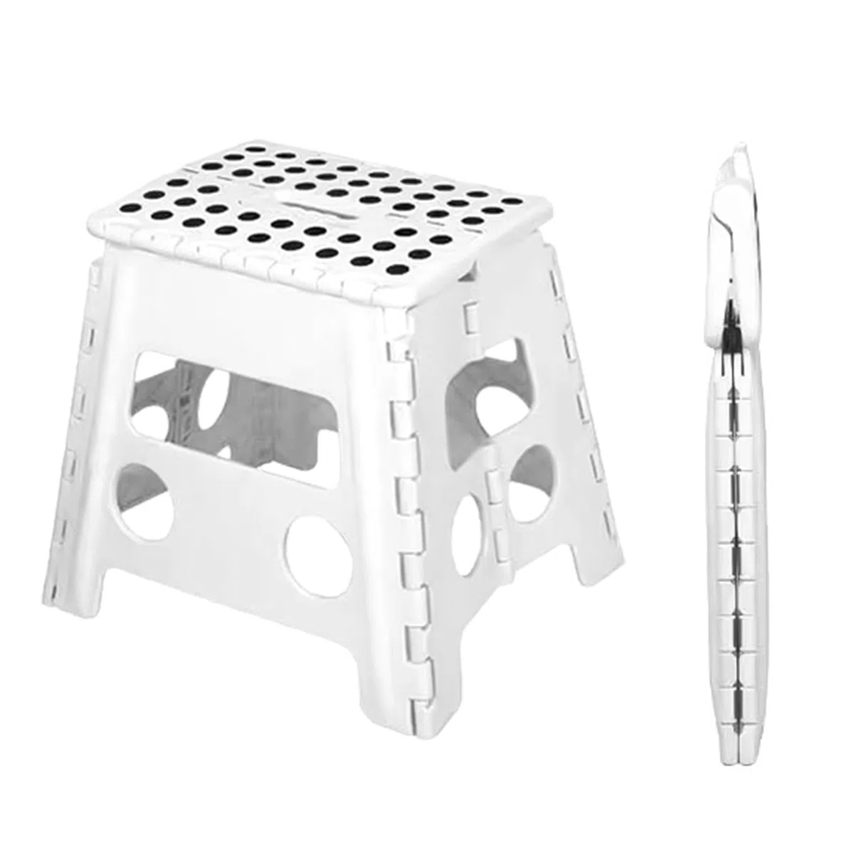 Taburete Plegable con una Carga máxima hasta 150 kg Taburete Plegable para Camping salón Cocina jardín hogar para Exteriores e Interiores Camping jardín Cocina etc