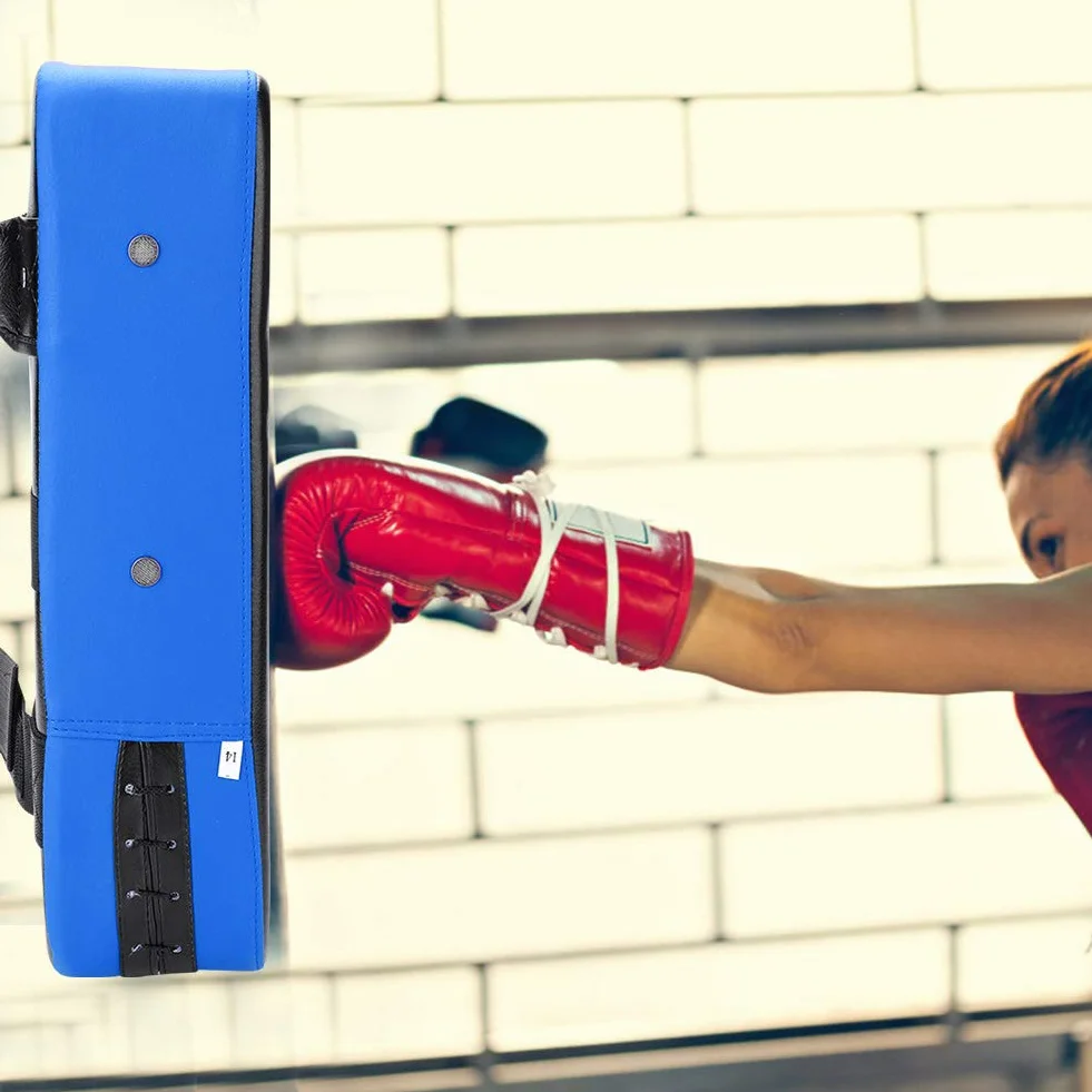 Cuscinetto a percussione in pelle PU, resistente agli urti, per allenamento con sanda-boxe, adatto per esercizi taekwondo e sabbia