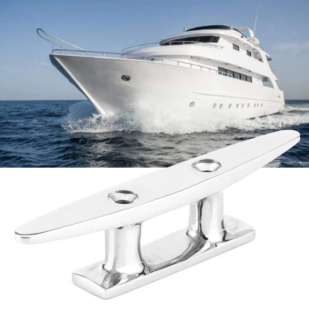 tacchetta da barca, Qiilu Bitta per barca, 4 pezzi 100 mm/3,9 pollici Accessorio per bitta per ormeggio in barca in acciaio inossidabile