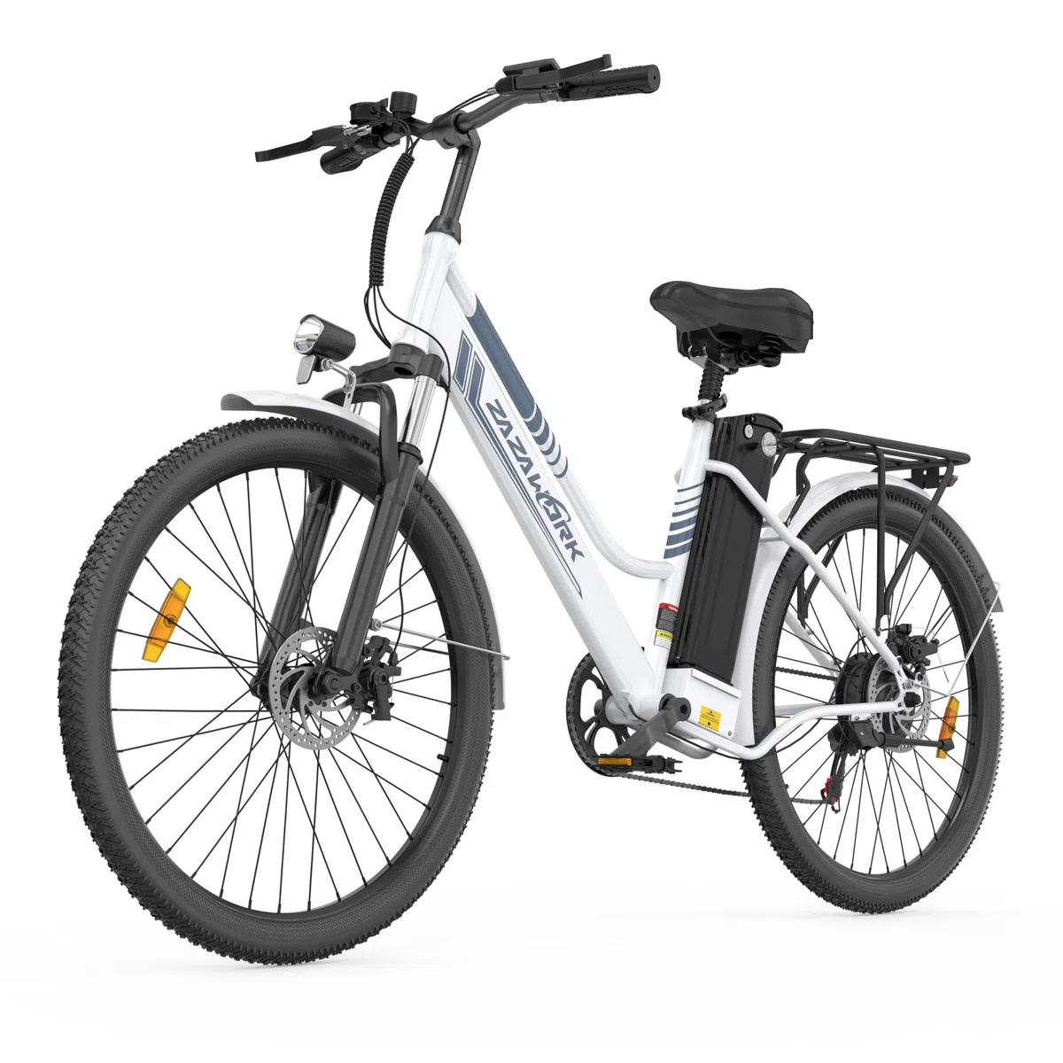 Bici Elettrica Uomo Donna 26 Pollici, E-Bike City con Motore 250W e Batteria 36V 20Ah, Autonomia 120km, Cambio 7 Velocità, Freni a Disco, Bicicletta Elettrica Economica
