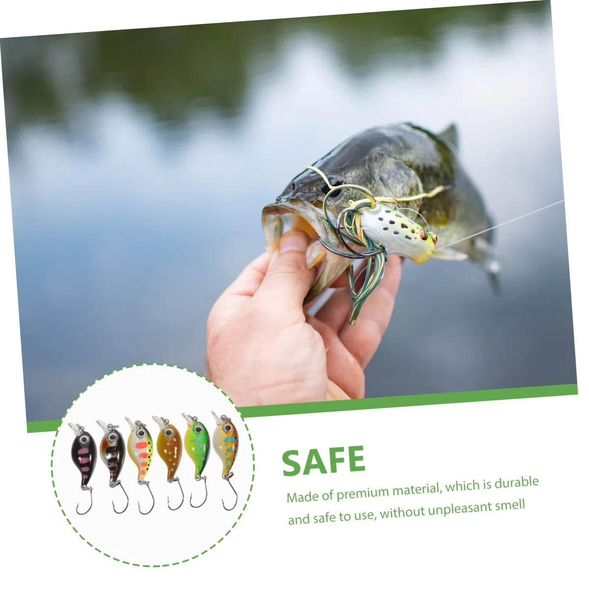 Sosoport 24pezzi Esche Artificiali Galleggianti per Pesca Accessori Professionali per Spinning e Predatori Simulazione Realistica e Resistente agli Strappi