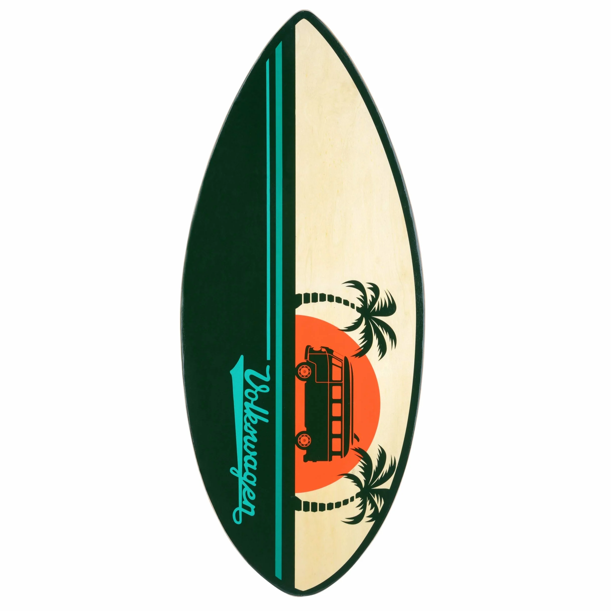 Board Masters VW Skimboard - Board Masters VW Collection – Volkswagen Skimboard in Vero Legno (104 cm) Unisex con Design T1 Bulli Bus Unisex Adulto
