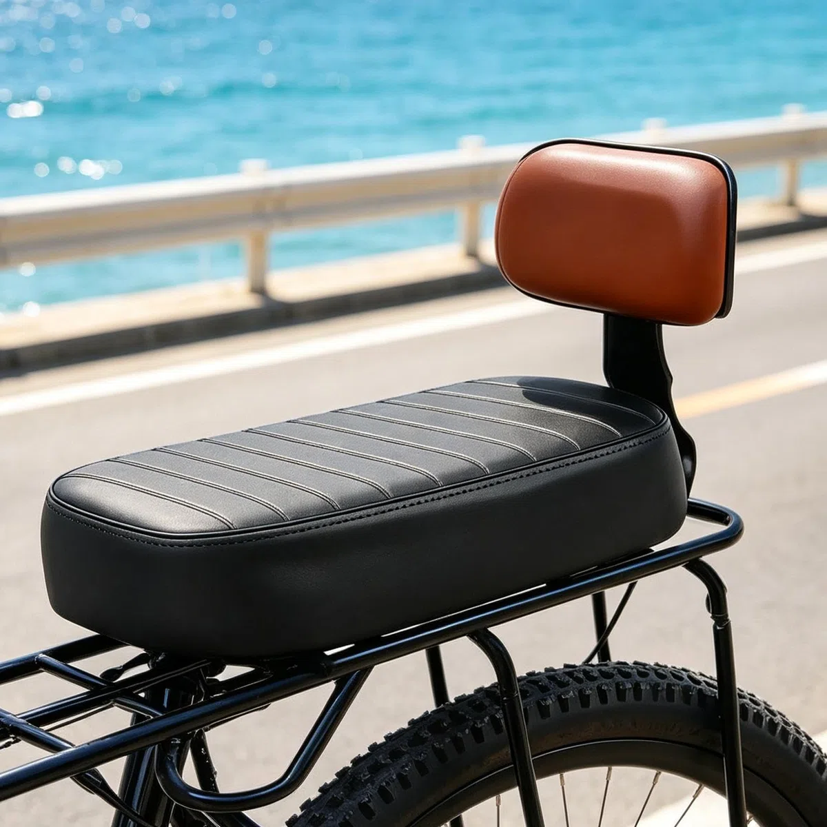 Seggiolino posteriore da bici per bambini Cuscino di Ricambio Sicuro e | Con Schienale Antiscivolo Bambini Per Bambini, Ragazzi E Giovani Ciclismo Su Strade All'Aperto Per Lunghi Tr