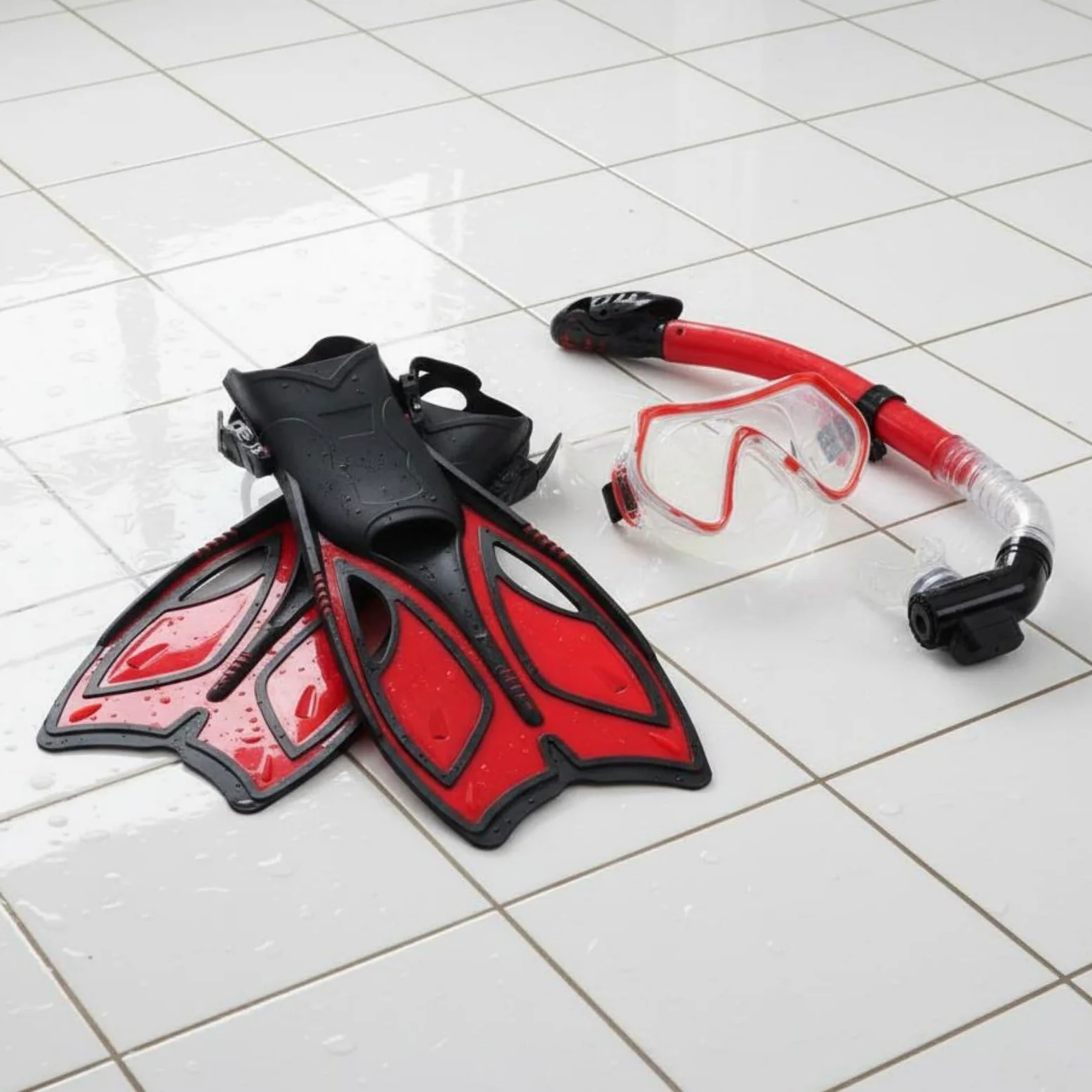 Maschera Subacquea con Set Maschera Snorkel Visivo Ampio con Vetro Temperato Antiacqua con Valvola di con Fibbia a Sgancio Rapido Silicone Morbido, color to 3, M