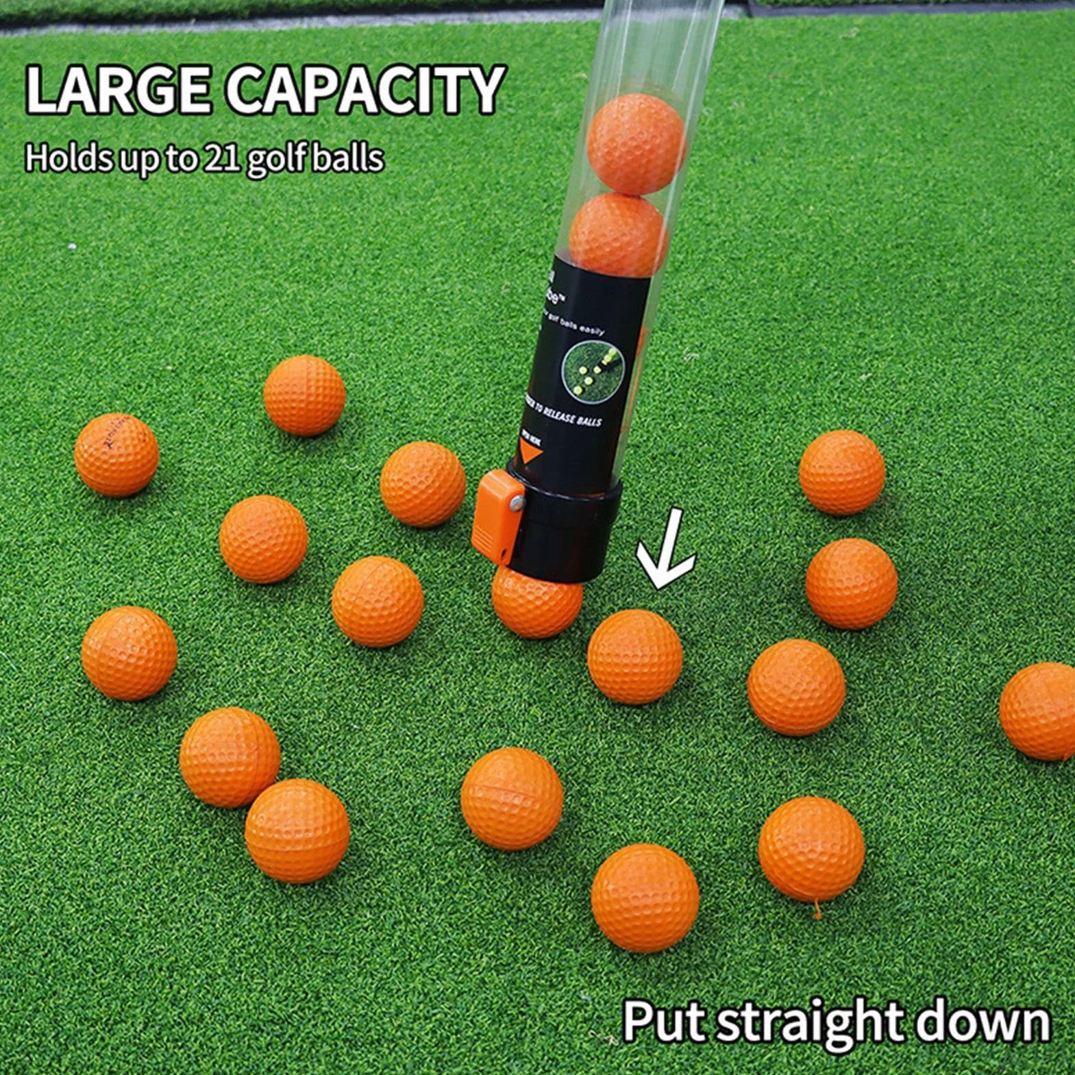 Raccoglitori di Palline – Tubo Trasparente per recuperare Le Palline | Strumento di Grande capacità, Leggero e Riutilizzabile, Tubo di Raccolta per Golf, parchi, da Golf, da Golf all'aperto