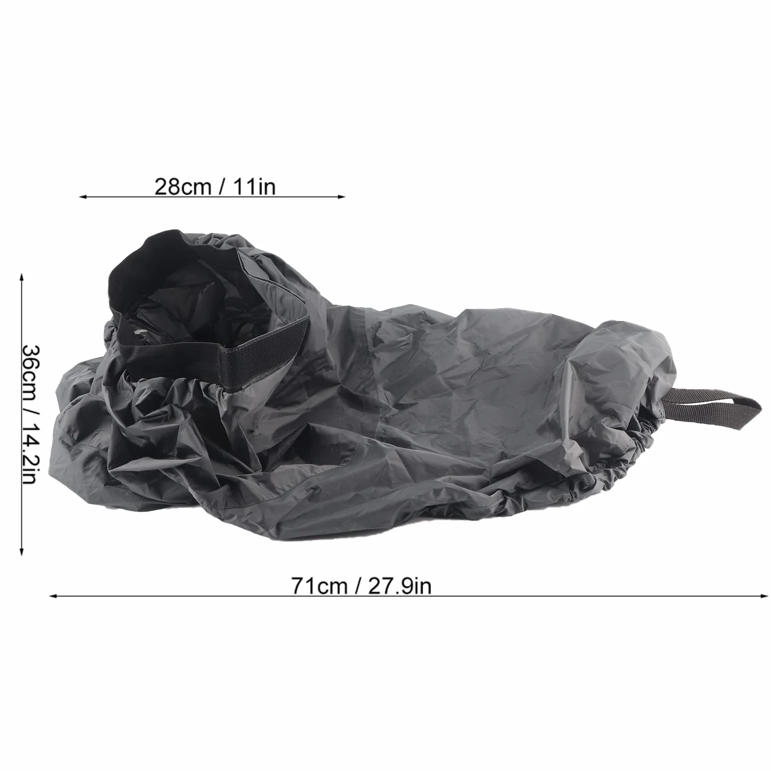 Dioche Kayak Gonna Spray Deck Kayak Nylon Nylon Regolabile Universale Kayak Spray Skirt Copertura Impermeabile Sport Acquatici Sory (Nero)