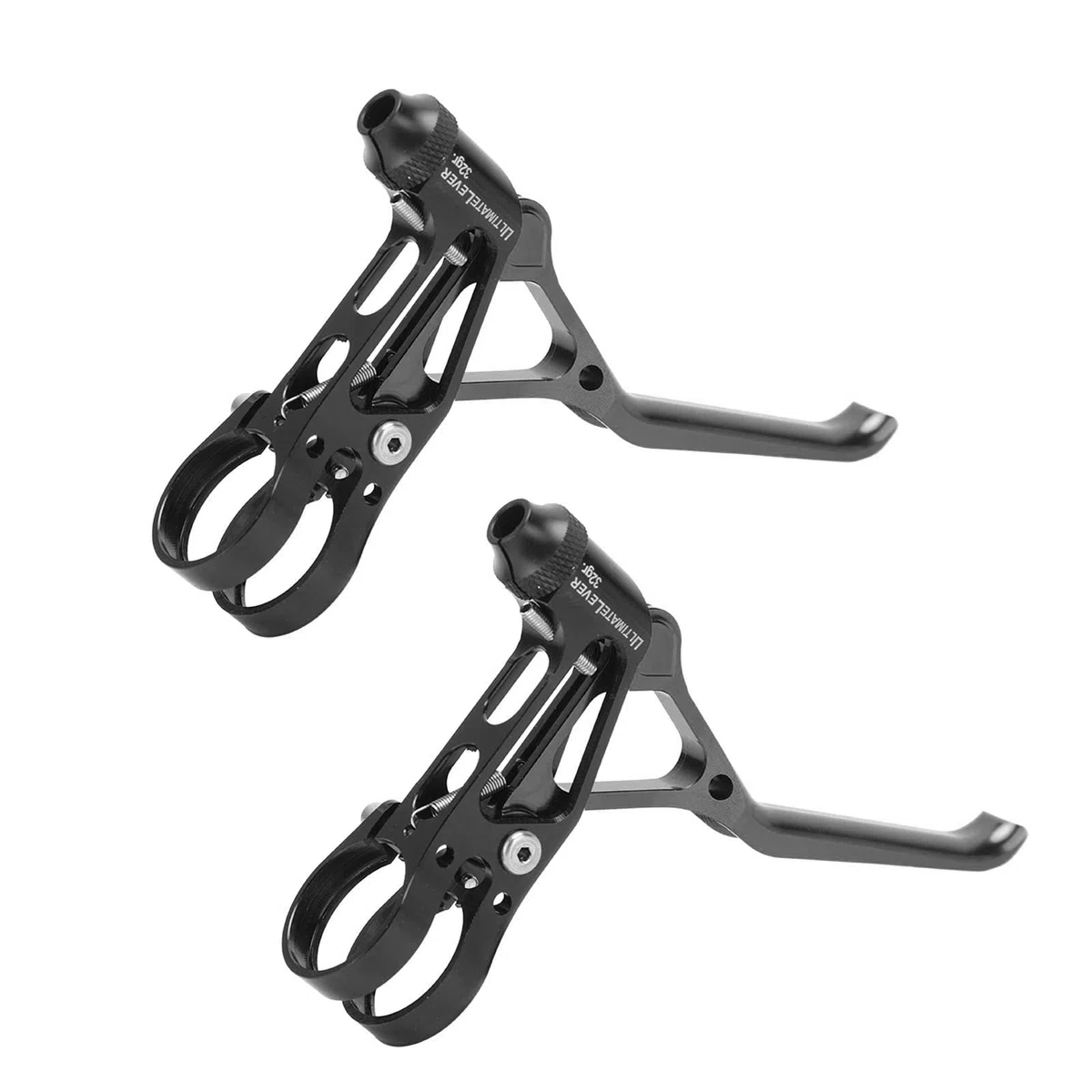 Leve Freno Bici con Maniglia Cavo Ultraleggera per Manubrio da 22,2 mm CNC Facile Regolazione Lega di Alluminio Leggera Resistente e Fissata Saldamente Adatta per (Nera)