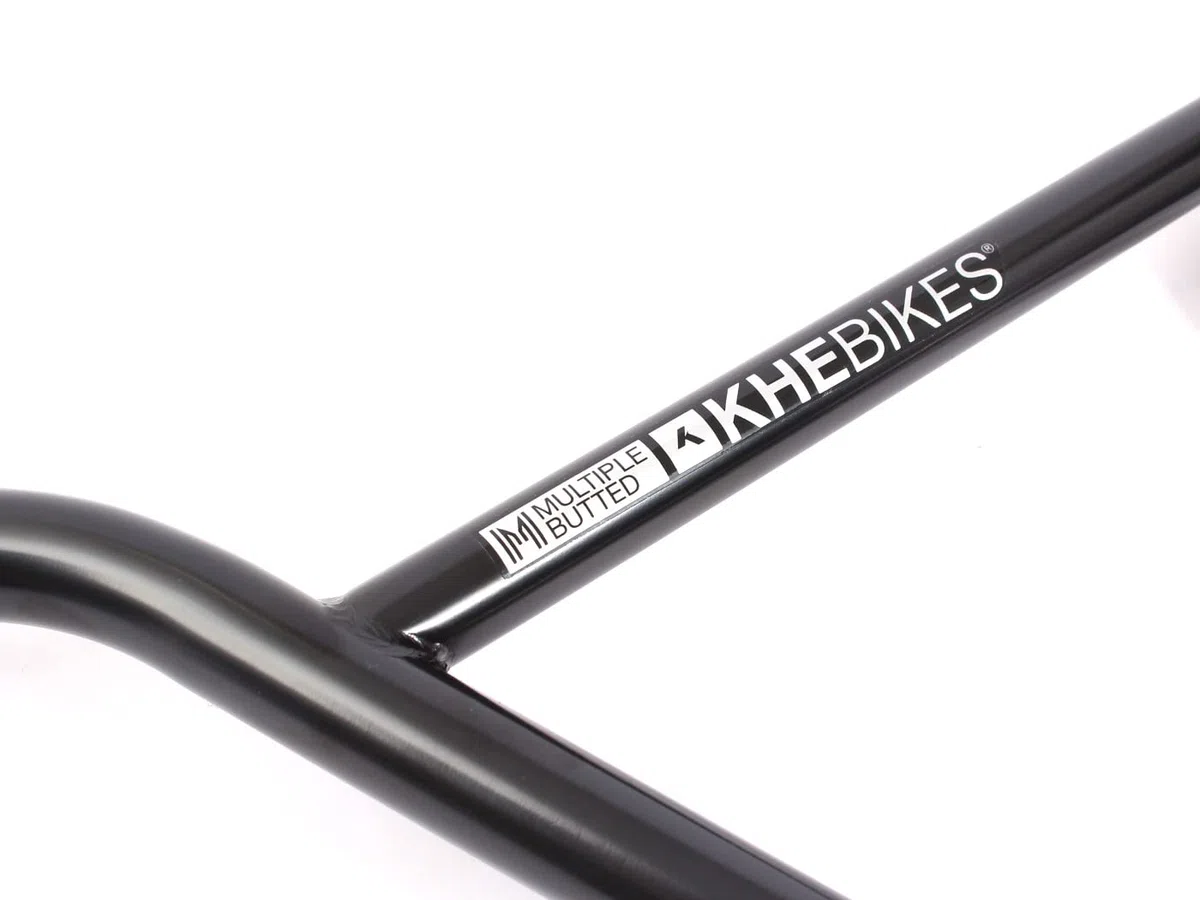 KHE MVP - Manubrio BMX 4130 CrMo 9 pollici, 4 pezzi, Butted, larghezza 736 mm, 0,85 kg, colore: Nero