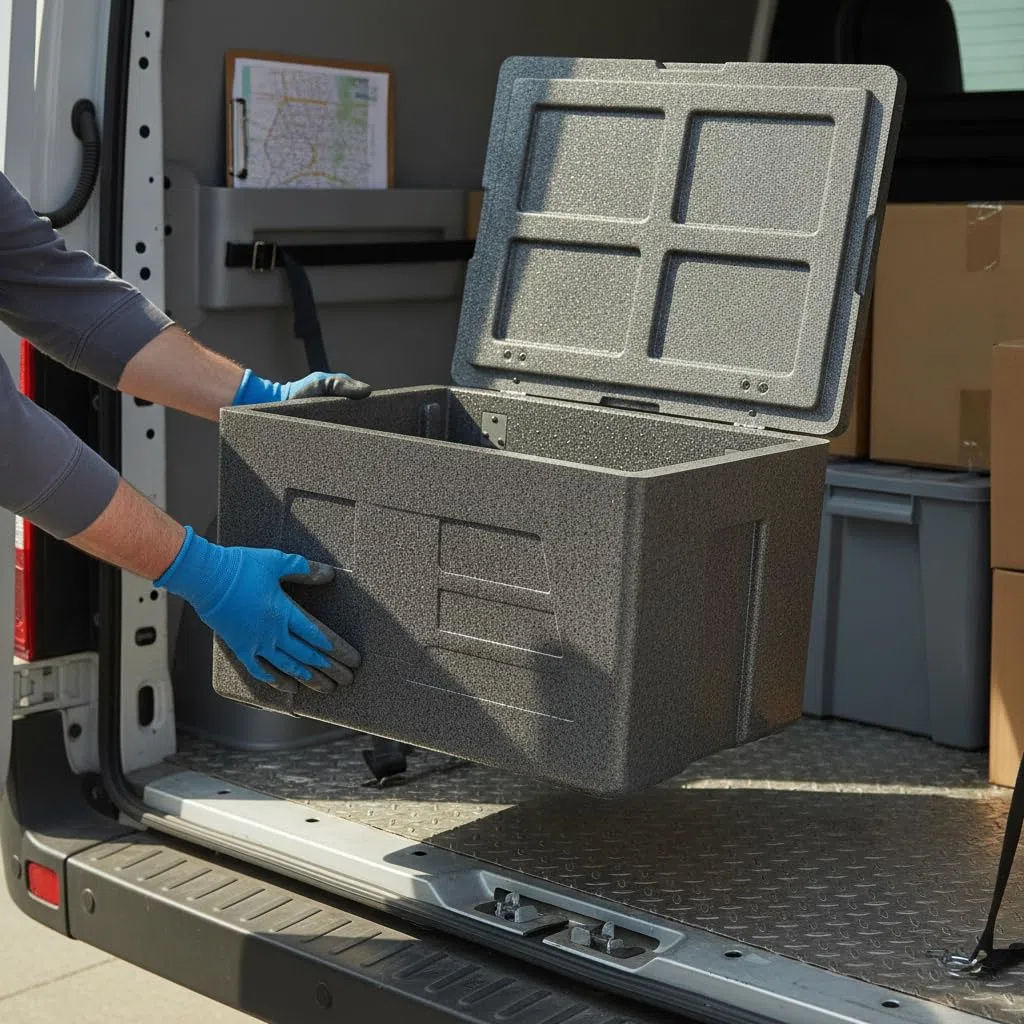 Contenitore Termico Professionale per Alimenti, Contenitore Isotermico Robusto per Trasporto Alimenti, per bevande, Style 2