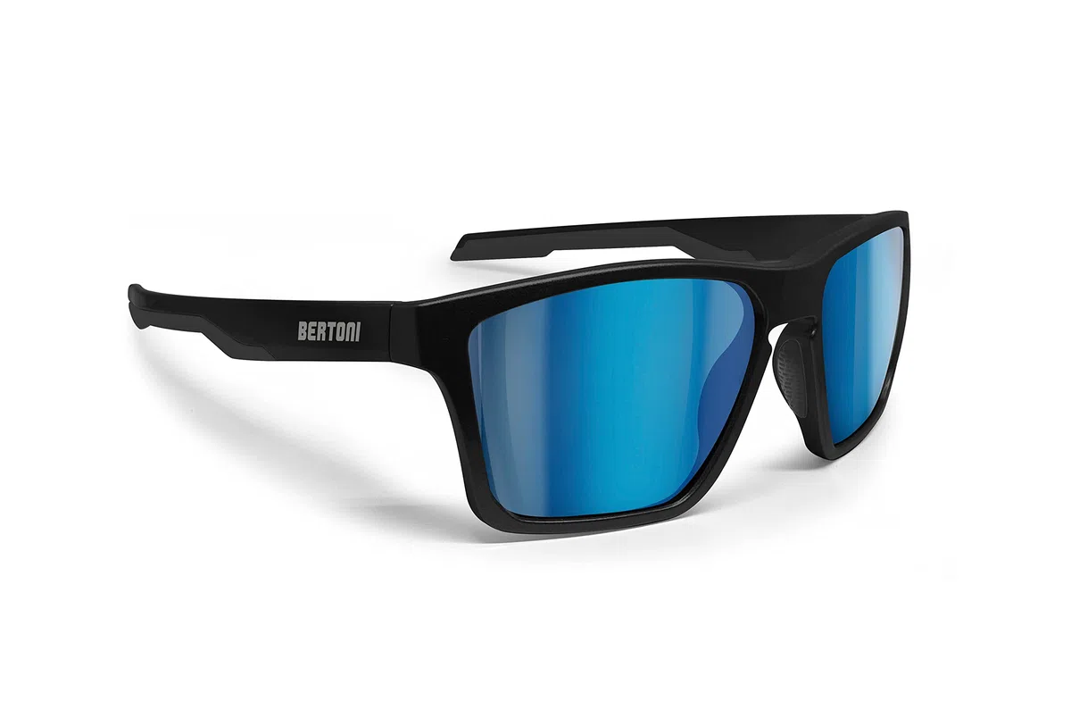 Bertoni Occhiali Sportivi Polarizzati per Uomo Donna in TR90 100% Protezione UV mod. Fulvio