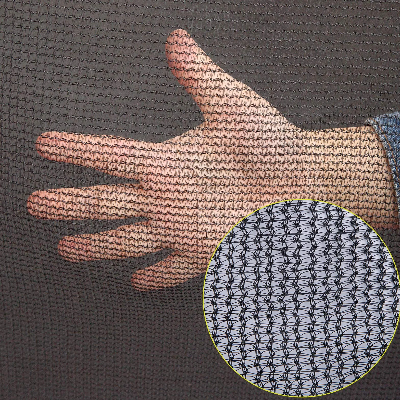 Cliselda Rete di Sicurezza per Trampolino con Ø 244cm 305cm 366cm 427cm - Rete di Ricambio per Trampolino,Resistente ai Raggi UV
