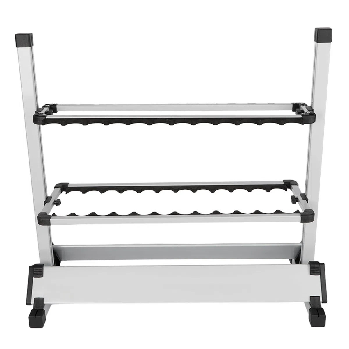 Supporto per canne da pesca, 24 canne, 71,5 x 31 x 70 cm, in alluminio di alta qualità, per barche, negozi di pesca, garage, pesca, interni ed esterni