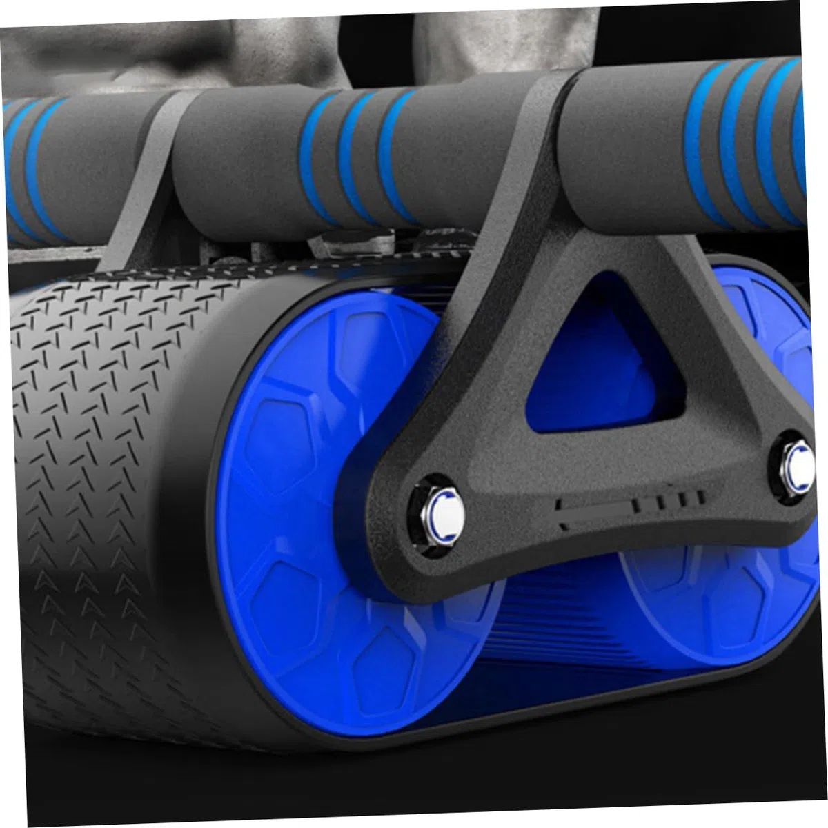 Ruota Addominali Fitness con Manico in Gomma Abs Ruota Spessa Stile Tank per Allenamento Addominale Silenzioso Attrezzo Palestra Casa Multifunzionale per Uomo Donna Principianti