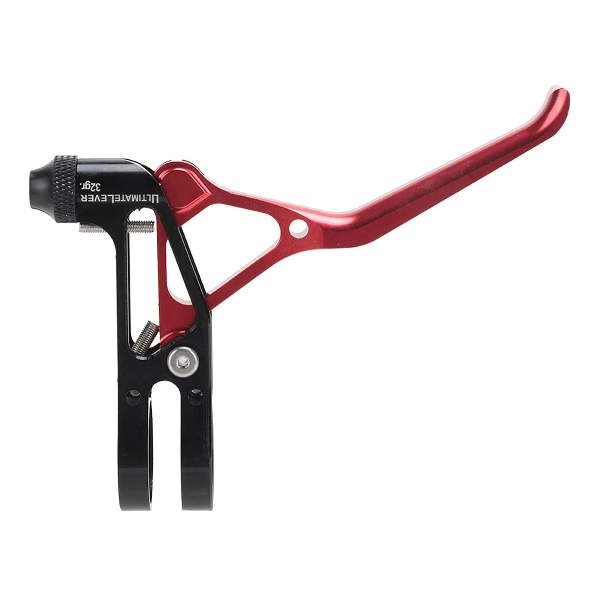 Maniglia del freno cava Leva del freno della bici da strada in lega di alluminio leggera CNC per regolazione delle leve del freno della bici del manubrio da 22,2 mm (Rossa)