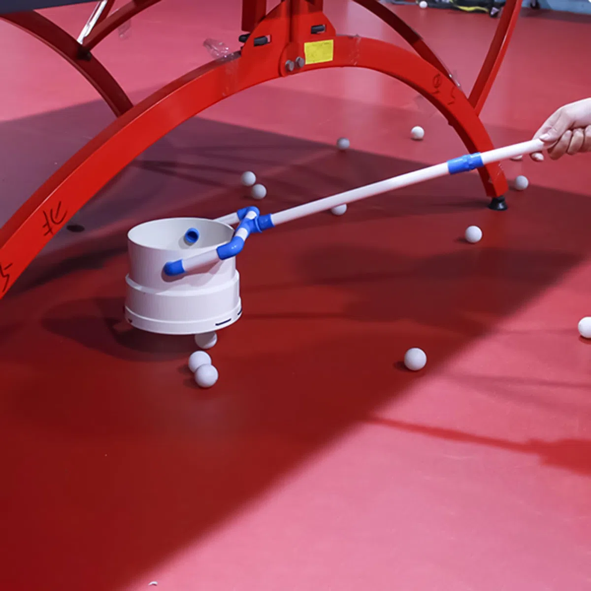Generisch Raccoglitore per palline da tennis, per raccogliere più palline, 16 x 16 x 96 cm, leggero e versatile, strumento sportivo portatile per attività all'aperto, cortile, giochi e campo di