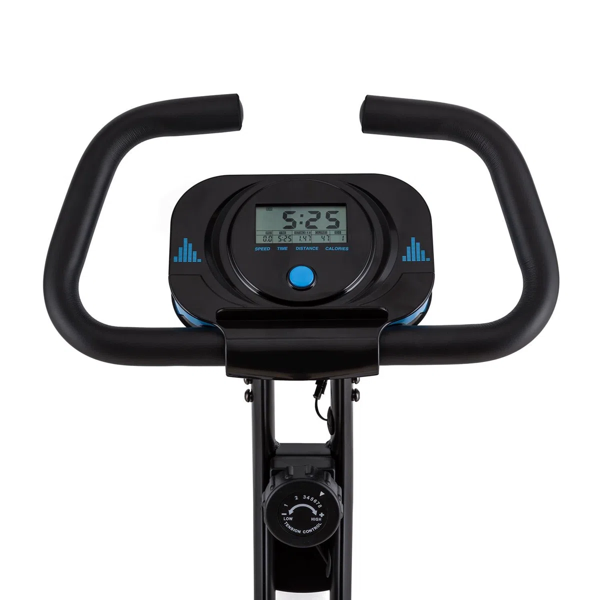 Capital Sports Azura 2 X Bike - Cyclette da Camera, Ergometrica, Computer di Allenamento, Ciclette Pieghevole con Massa Volanica di 3 kg, Resistenza Regolabile su 8 Livelli
