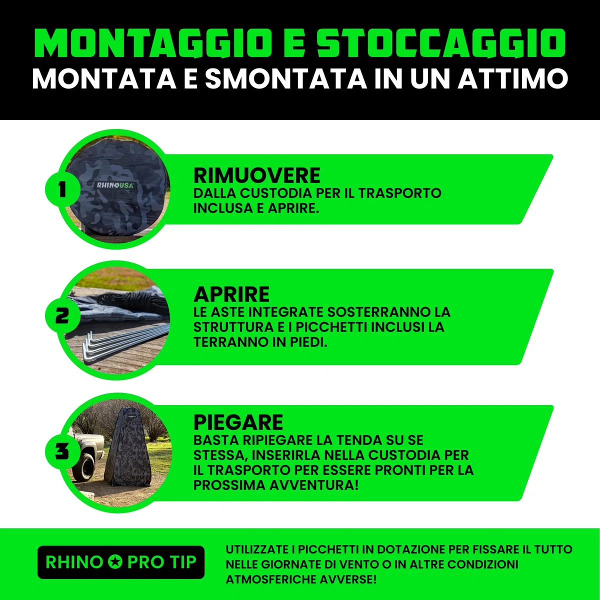 Rhino USA Tenda portatile pop up per cambiare privacy, doccia da campeggio all'aperto, toilette da campeggio, riparo dalla pioggia per spiaggia e campeggio, leggera e robusta, installazione istantanea
