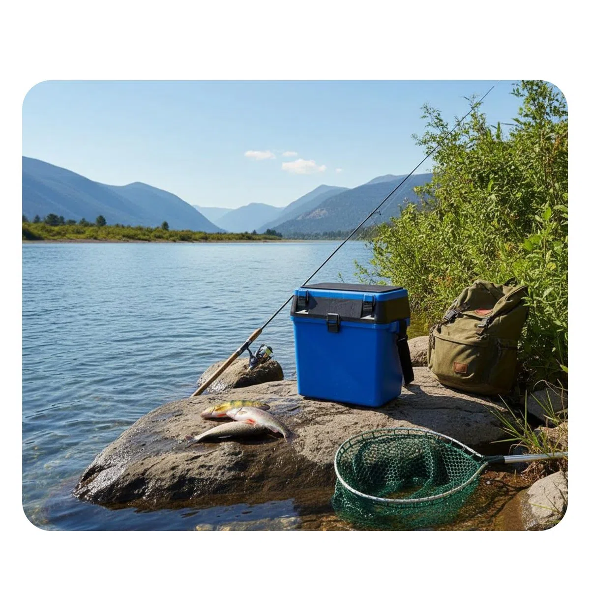 Cassetta da Pesca con Seduta Coperchio Imbottito Sgabello Contenitore da Pesca Ampio Vano Superiore Organizer per Attrezzatura, color to 4