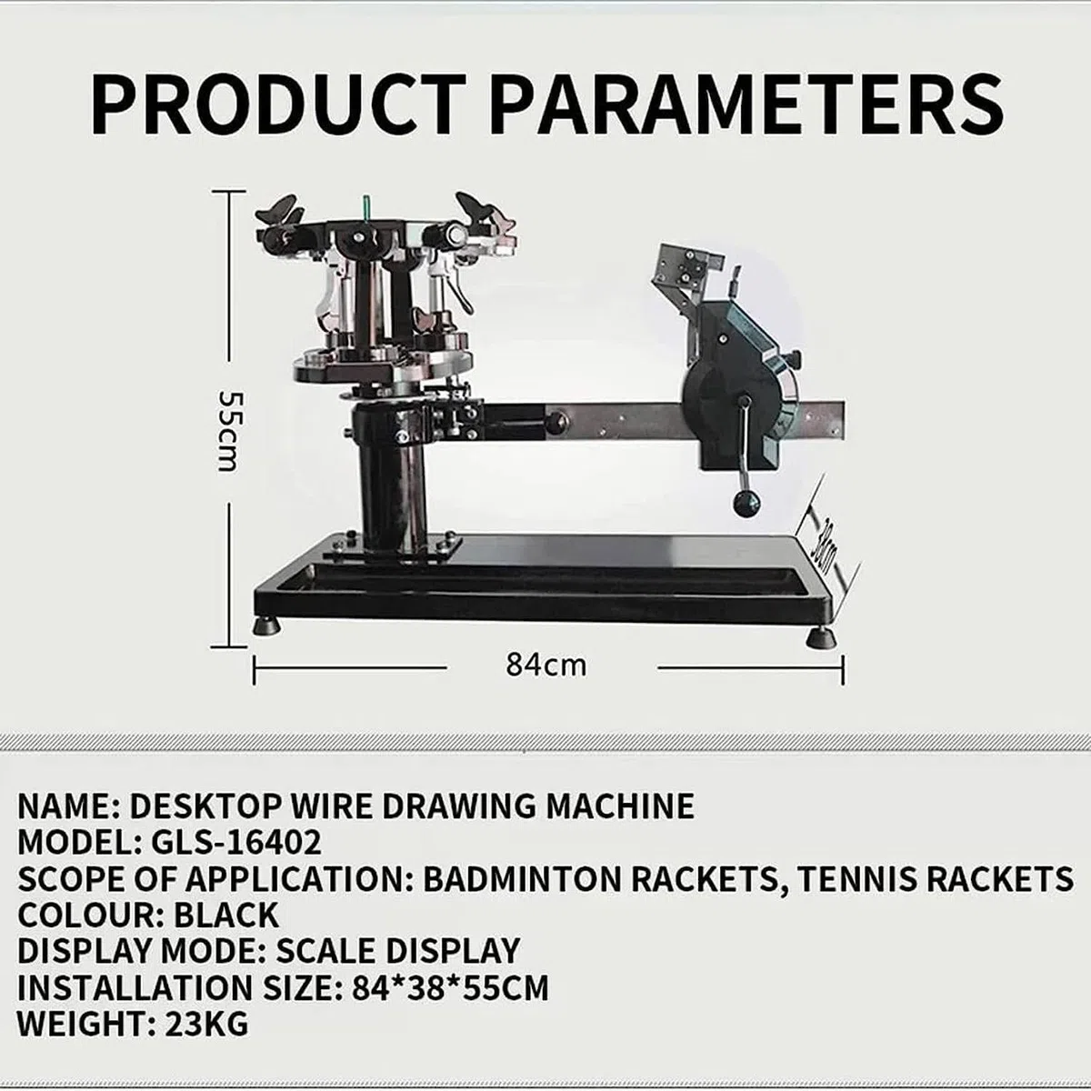 Incordatrici per Racchette da Squash e Badminton, Pesi per incordatrici per Racchette da Ping Pong, incordatrici a manovella