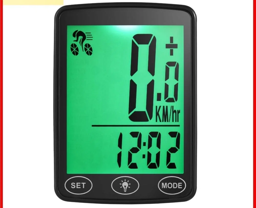 Contachilometri Bici Computer da bici impermeabile con contachilometri tachimetro for bicicletta e display della temperatura