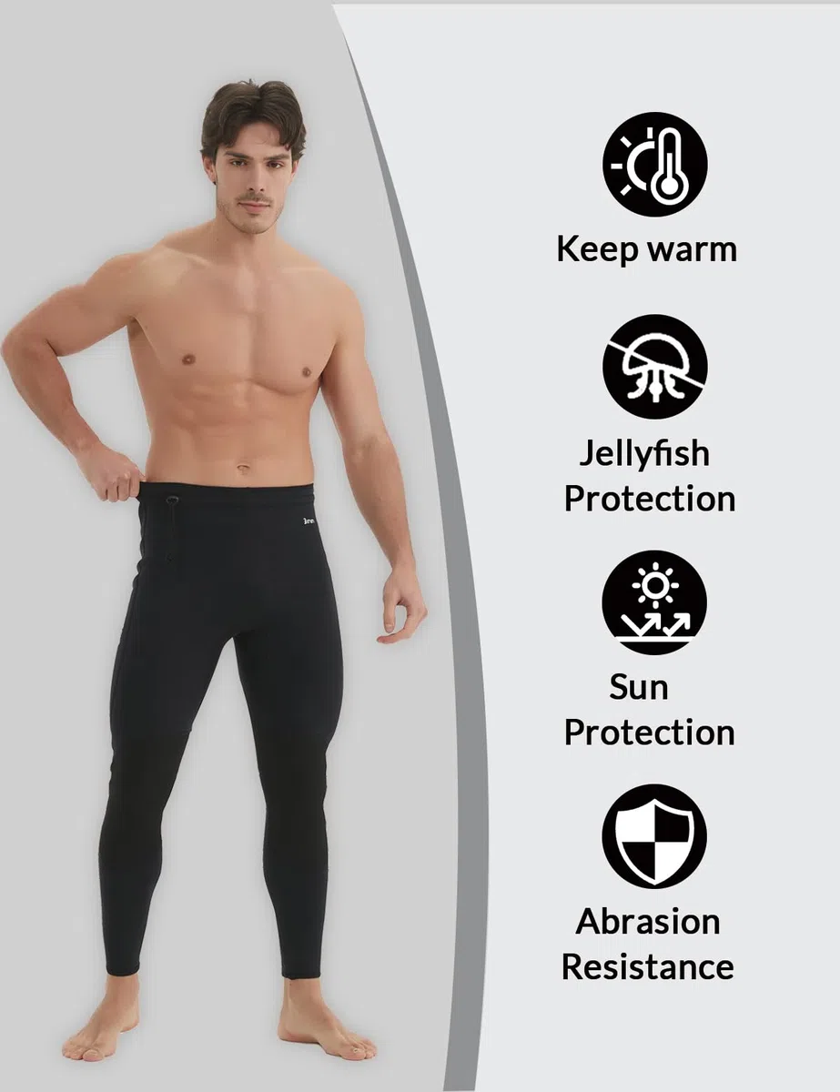 Lemorecn Mute, pantaloni in neoprene da 3 mm, per nuoto, canoa