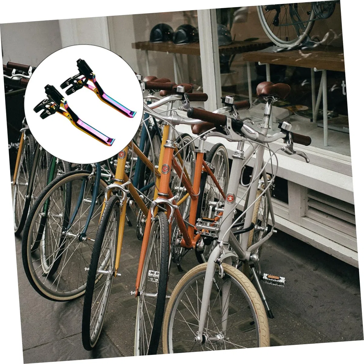 ifundom Leva Freno Bici in Lega Di Alluminio Accessori Bici Per Sostituzione Leve Freno Di Ricambio e Bici Da Montagna
