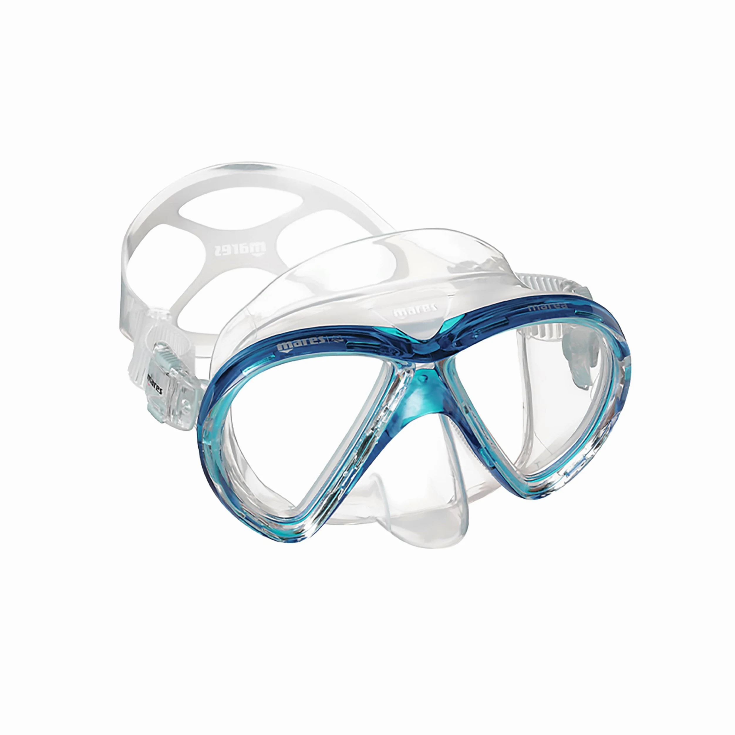 Mares Marea - Maschera da Immersione Bi-Vetro, Volume ridotto, Gonna in Silicone Integrale, Comfort Doppio Bordo, Snorkeling Adulto