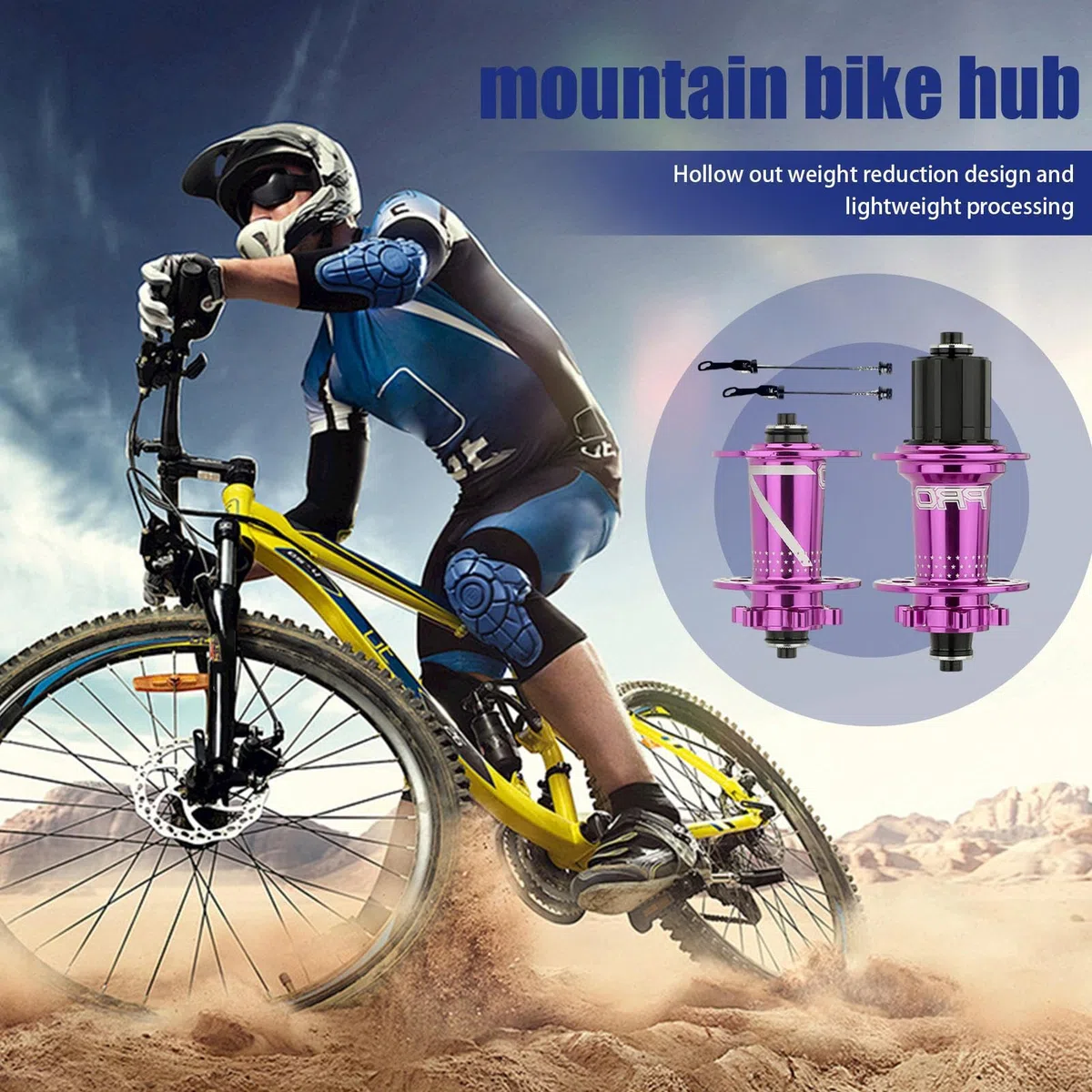 Mozzi per Bicicletta - Cuscinetto Ruota Mozzo Sgancio rapido, per Bicicletta | Mozzo per Mountain Bike, Set mozzo Universale, Componenti per Bicicletta, Mozzo Ruota in Lega di Alluminio, Moz