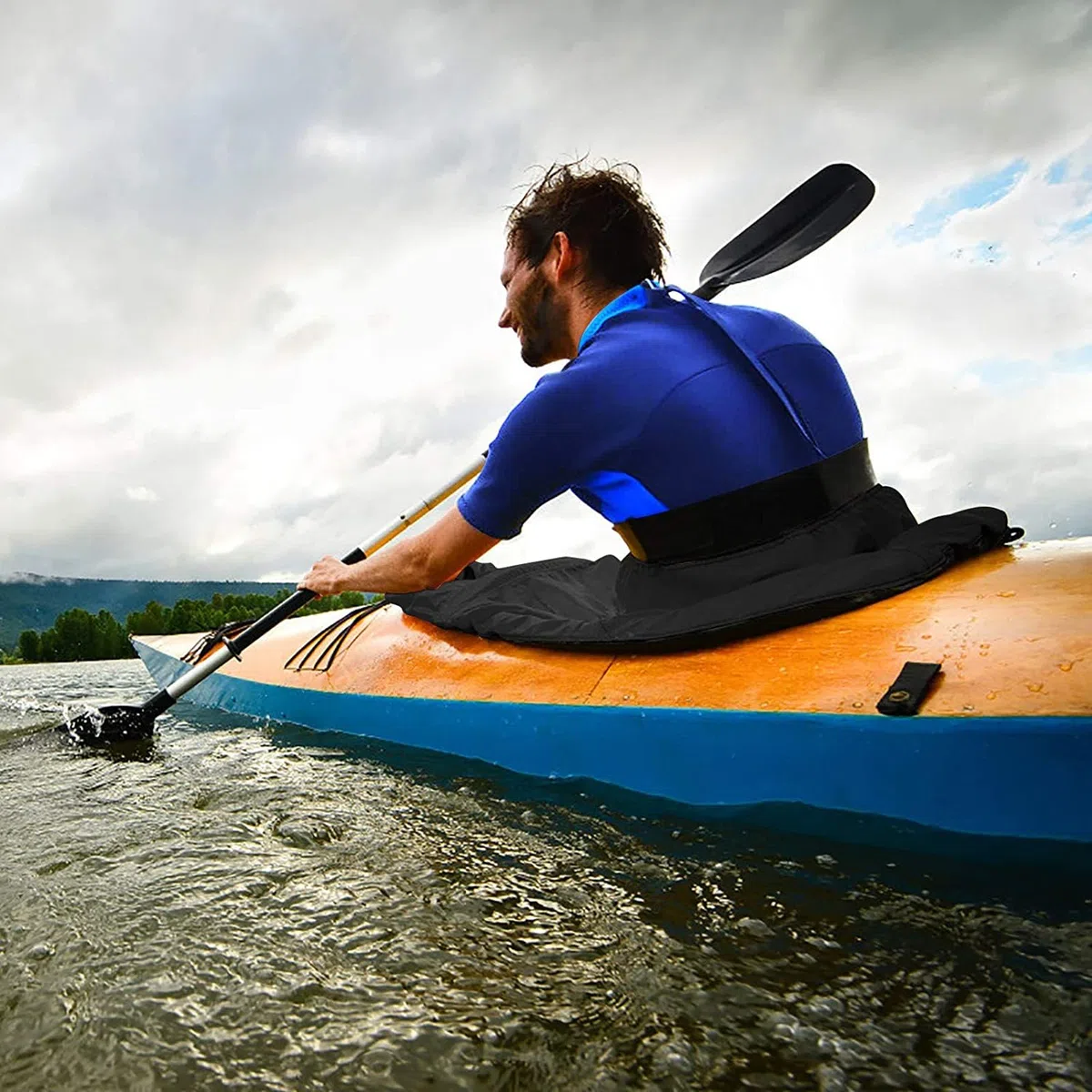 Gonna spray per kayak, universale, regolabile, in nylon, per surf, pozzetto, impermeabile, accessorio per sport acquatici