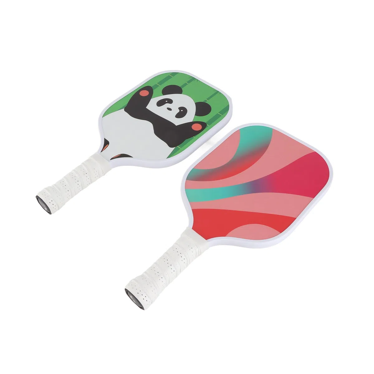 Racchette per Pickleball Telaio Leggero in PVC con Superficie in Fibra di Vetro per Bambini Racchette per Pickleball per Principianti Set da 2 Pezzi
