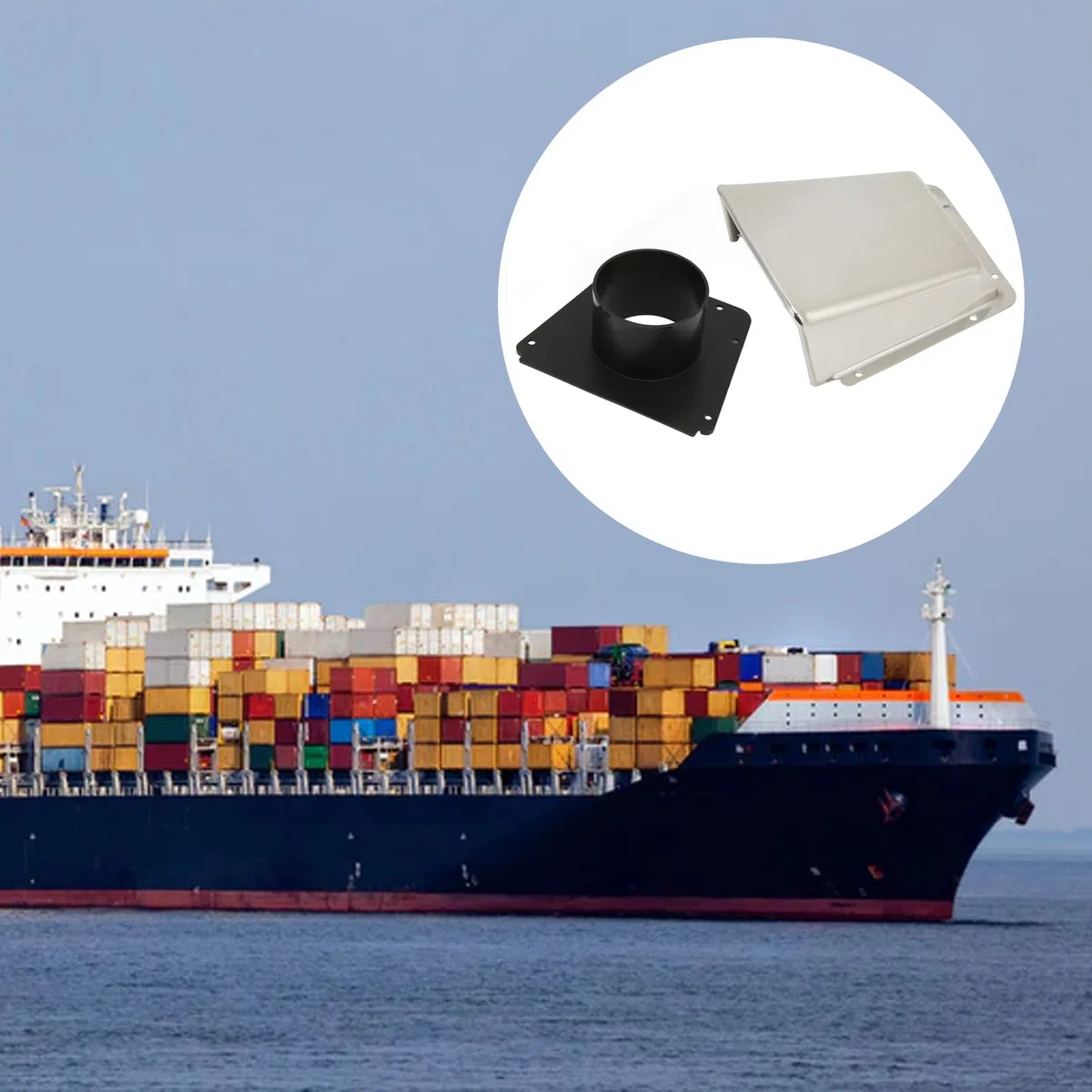 Presa d'Aria per Barca, Copertura per Presa d'Aria Marina in Acciaio Inossidabile 304 con Base in Nylon per Accessori per Barche e Yacht