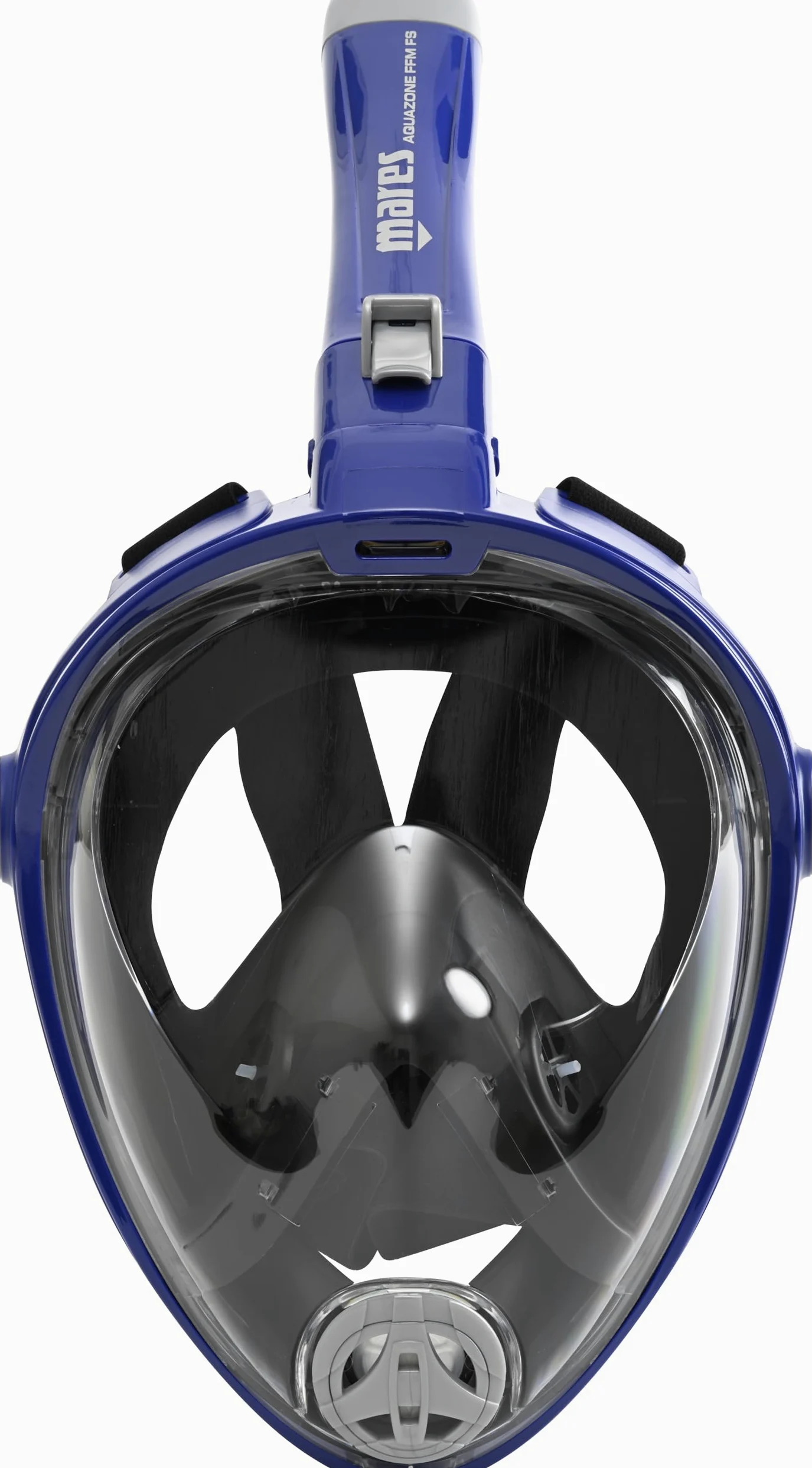 Mares Aquazone Full Face Mask - Maschera Integrale Snorkeling Adulto, Facciale in Silicone, Boccaglio Pieghevole, 3 Taglie