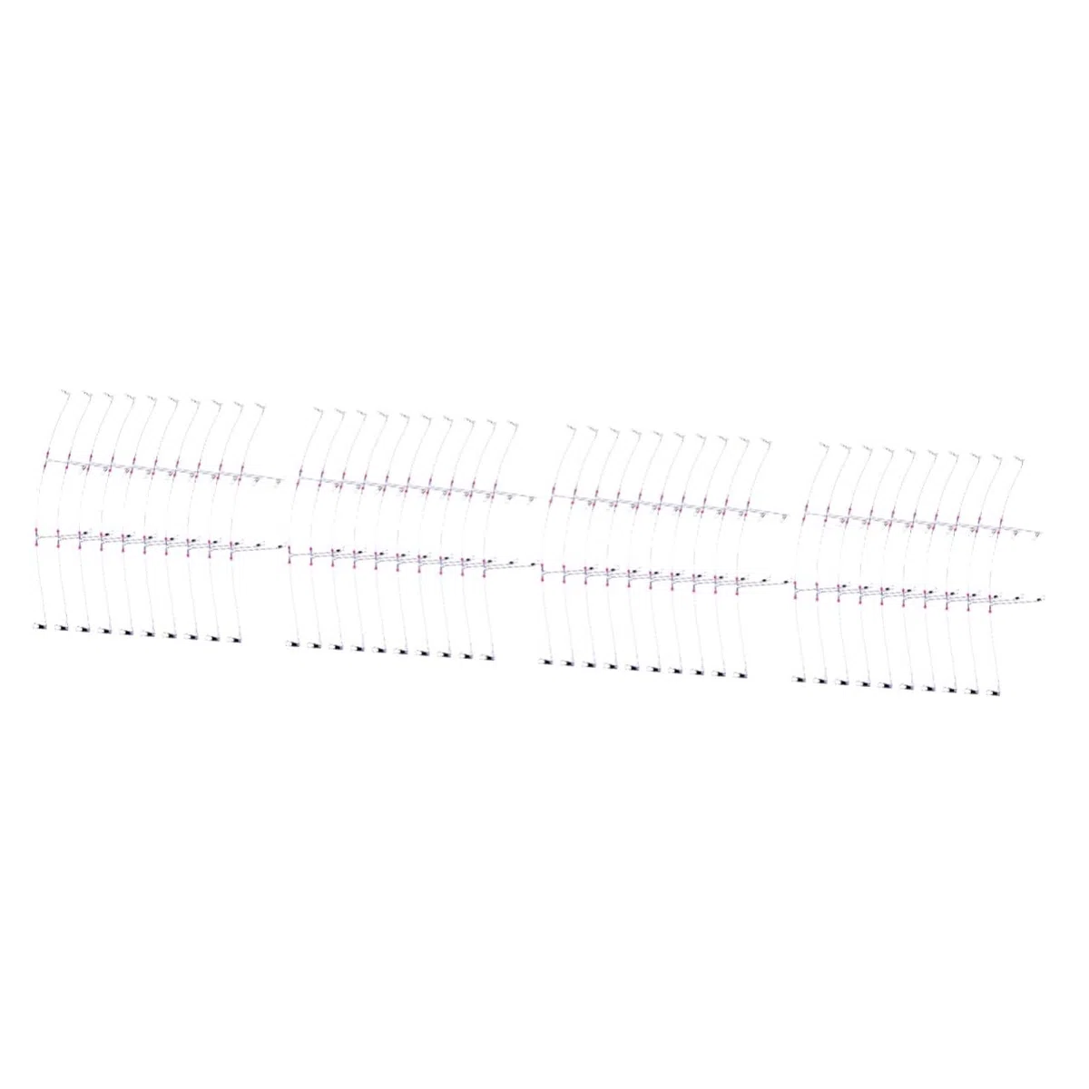 BESPORTBLE Filo di per La Asta Esche Alimentatore Kit Girevole Lenza da Girevoli Rotativo da Attirare Palo Livello Cremagliera Pinza Aste Acciaio
