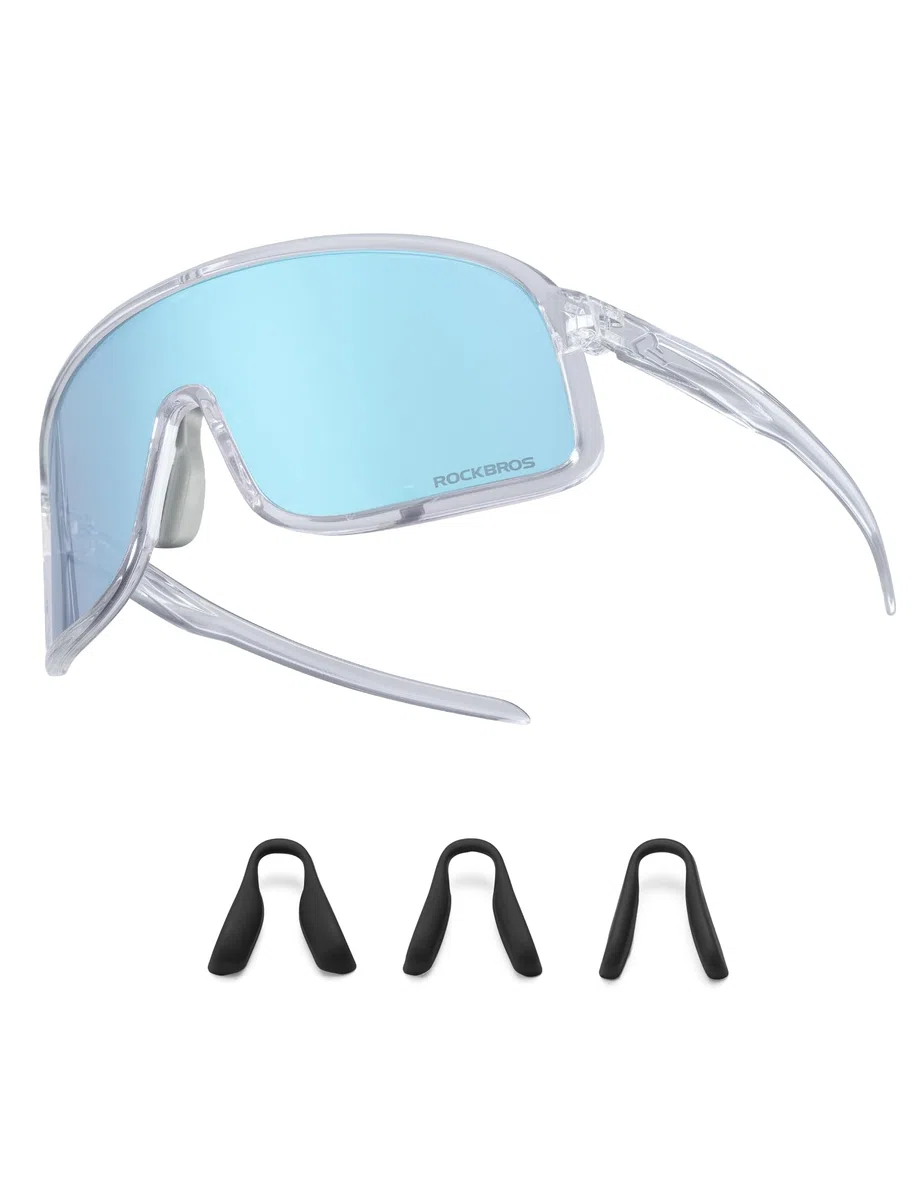 ROCKBROS Occhiali Ciclismo Fotocromatici UV400 Ultraleggeri TR90 | Occhiali da Sole Veloci per Bici, Corsa, Sportivi, Uomo Donna