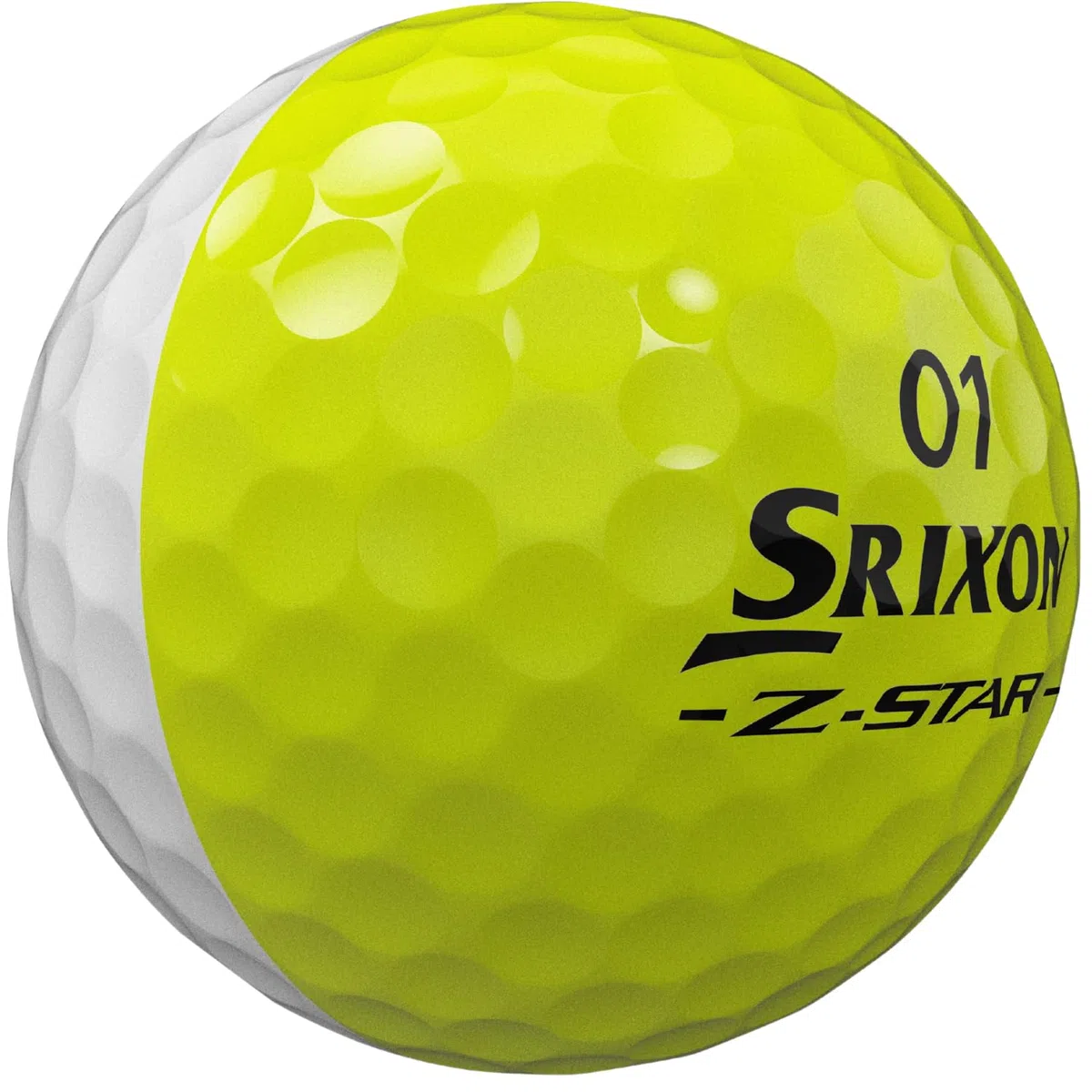 Srixon New Z-Star Divide 2025, palline da golf, dozzine (giallo/bianco)