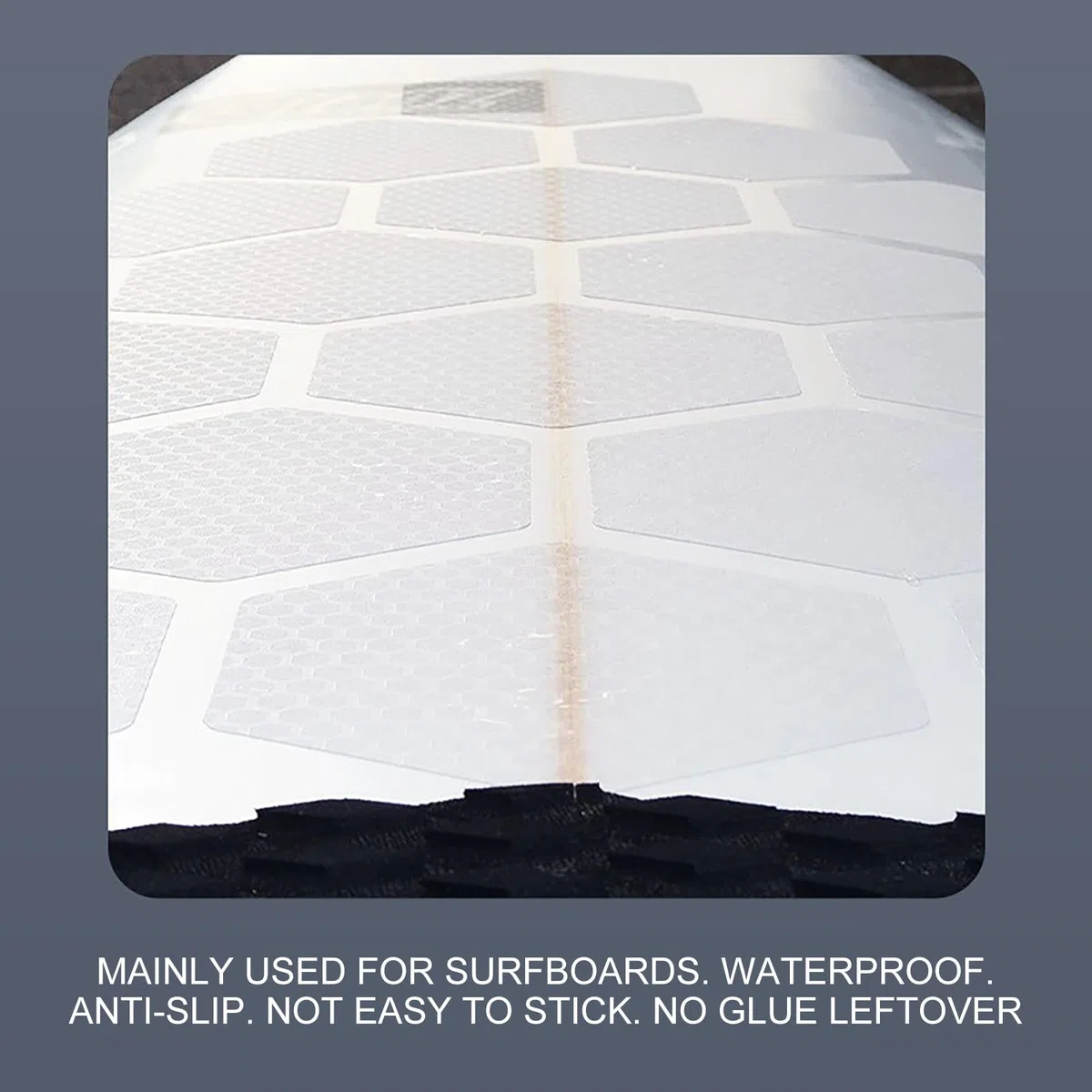 Tappeto Antiscivolo per Tavola da Surfing Adesivi Antiscivolo Esagonali da | Tappeto Trazione Esagonale Surf per Sport Estivi all'aperto Skateboard Snowboard Paddleboard Kayak Pontoon ed At