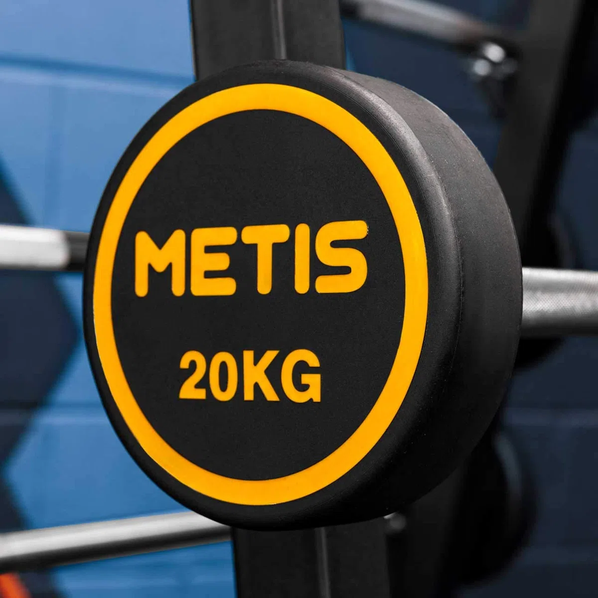 METIS Bilanciere Palestra con Cilindri in Gomma [10kg-45kg] - Bilanciere Con Pesi | Attrezzatura da Allenamento | Bilancere con Manico e Pesi Inclusi