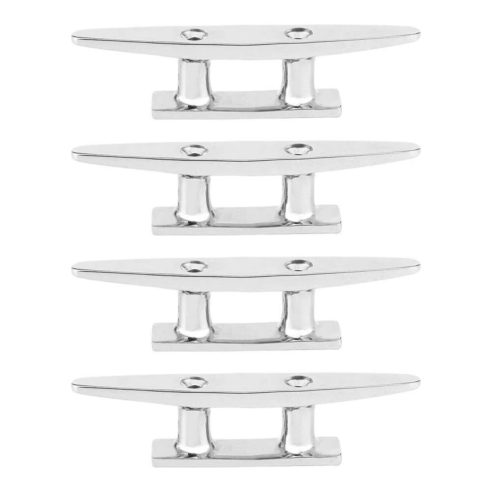 tacchetta da barca, Qiilu Bitta per barca, 4 pezzi 100 mm/3,9 pollici Accessorio per bitta per ormeggio in barca in acciaio inossidabile