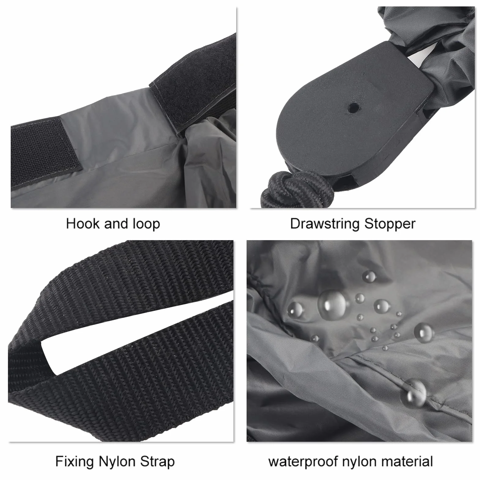 Dioche Kayak Gonna Spray Deck Kayak Nylon Nylon Regolabile Universale Kayak Spray Skirt Copertura Impermeabile Sport Acquatici Sory (Nero)