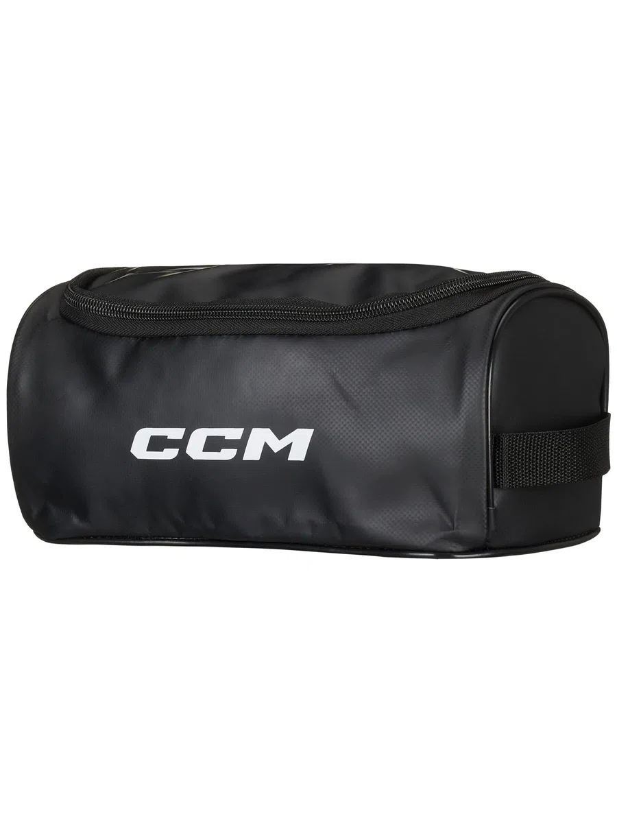 CCM Borsa da toilette per doccia a tema hockey, nero, 27,5 x 11,4 x 12,7 cm (lunghezza x altezza x larghezza) (BSHOWR)